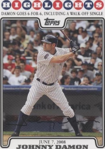 2008 Topps Updates & Highlights - Johnny Damon #UH179