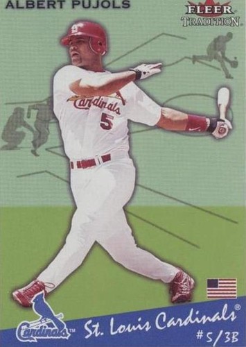 プーホールズ　 Pujols Cardinals ALBERT PUJOLS 2002 Fleer Triple Crown #186 Cardinals (2nd