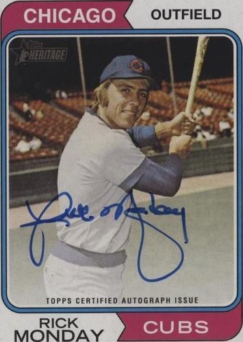 2023 Topps Heritage High Number - Rick Monday #ROA-RMY