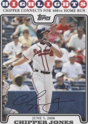 2008 Topps Updates & Highlights - Chipper Jones #UH143