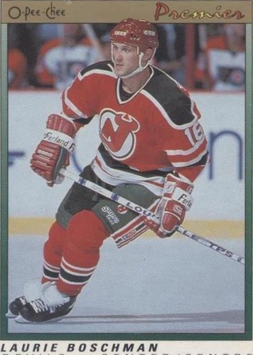 1990-91 O-Pee-Chee Premier - Laurie Boschman #8