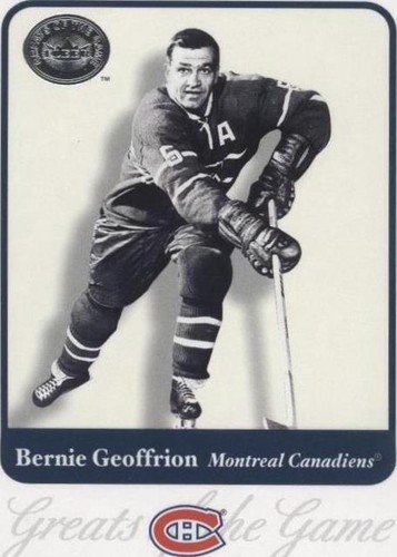 2001-02 Fleer Greats of the Game - Bernie Geoffrion #37