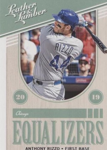 2019 Panini Leather & Lumber - Anthony Rizzo #EQ-15