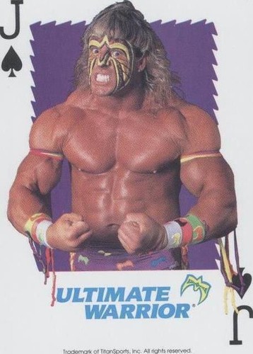 1991 U.S. Playing Card WWF - Ultimate Warrior #JS