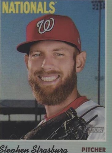 2019 Topps Heritage - Stephen Strasburg #THC-106