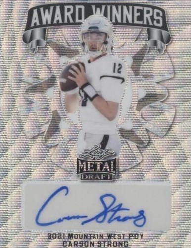 2022 Leaf Metal Draft Carson Strong #AW-CS1