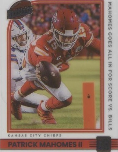 2022 Panini Clearly Donruss Patrick Mahomes II #H-3