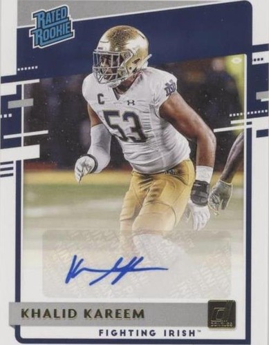 2020 Panini Chronicles Draft Picks Khalid Kareem #12
