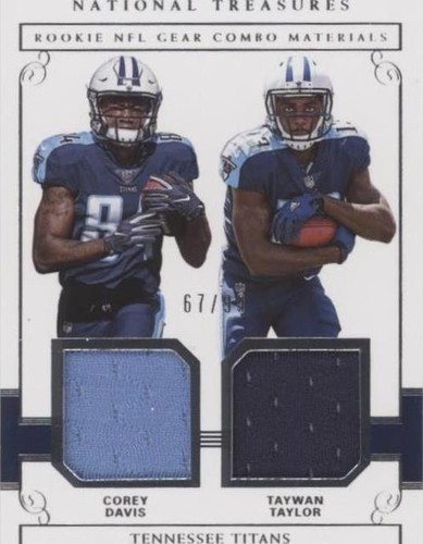 2017 Panini National Treasures Corey Davis Taywan Taylor #27