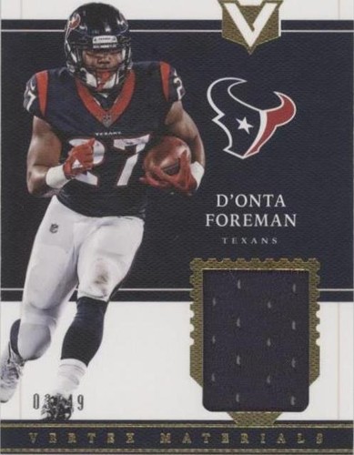 2017 Panini Vertex D'onta Foreman #VM-49