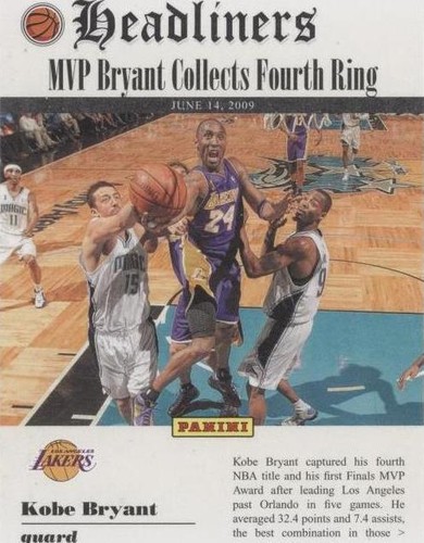 Kobe Bryant 17-18 Panini Eminence No. 1 - 33,643 - Diamond +