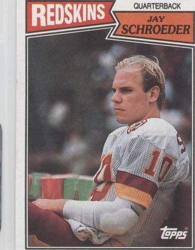 1987 Topps Jay Schroeder #64