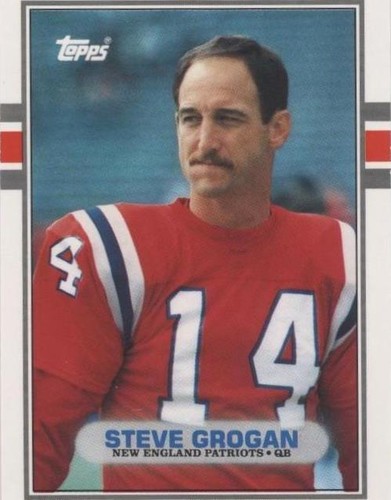 1989 Topps Traded Steve Grogan #126T