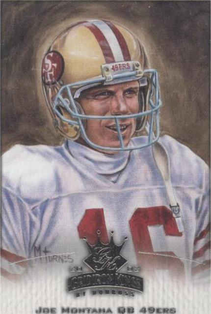 Donruss Gridiron Kings Joe Montana 2002 #161