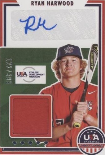 2022 Panini USA Baseball Stars & Stripes - Ryan Harwood #SSS-RY