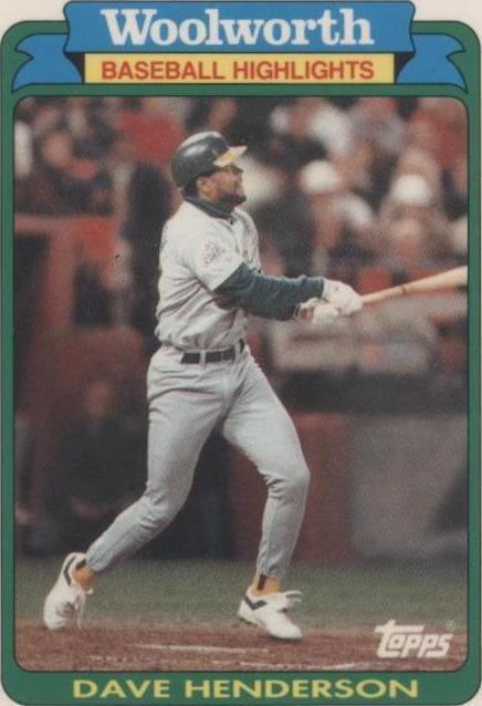 1990 Topps Woolworth Baseball Highlights - Dave Henderson #29
