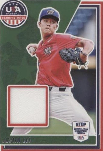2022 Panini USA Baseball Stars & Stripes - Justin Lee #USAM-JL