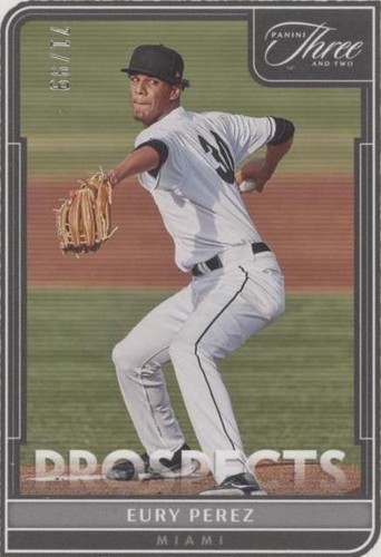2022 Panini Three and Two - Eury Perez #P-13