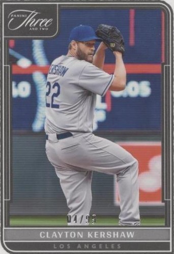 2022 Panini Three and Two - Clayton Kershaw #92