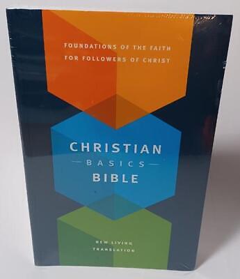 new sealed CHRISTIAN BASICS BIBLE New Living Translation softcover