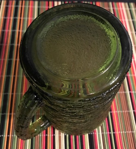 ANCHOR LIDO SORENO GREEN  BARK  PITCHER  6 1/2'' Excellent Condition