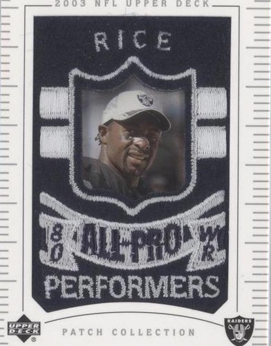 2003 Upper Deck UD Patch Collection Jerry Rice #157