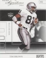 2002 Playoff Prime Signatures Tim Brown #31