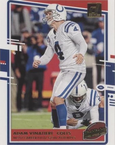 2020 Panini Donruss Adam Vinatieri #H-AV