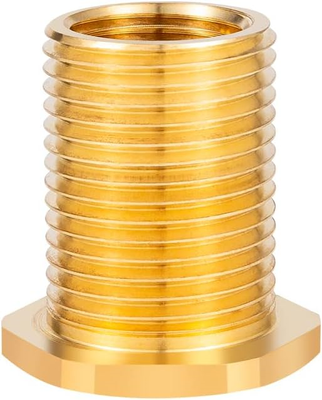 Breezliy Brass Male Garden Hose Bulkhead Fitting Drain/Flush Port Kit 1/2" Fema