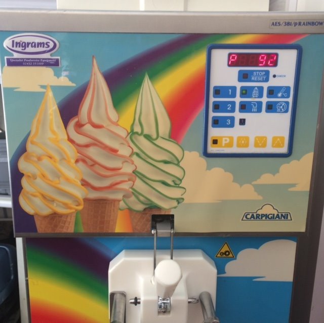 Carpigiani Soft Whip 'Whippy' Rainbow Ice Cream Machine in Mevagissey