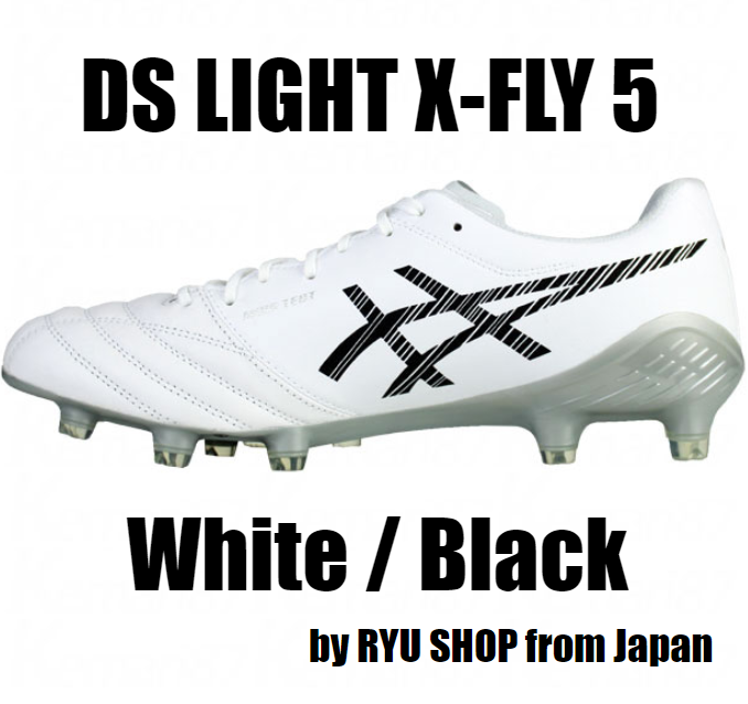 ASICS Soccer Cleats DS LIGHT X-FLY 5 White/Black 1101A047 ASICS Soccer Cleats DS LIGHT X-FLY 5 White/Black 1101A047