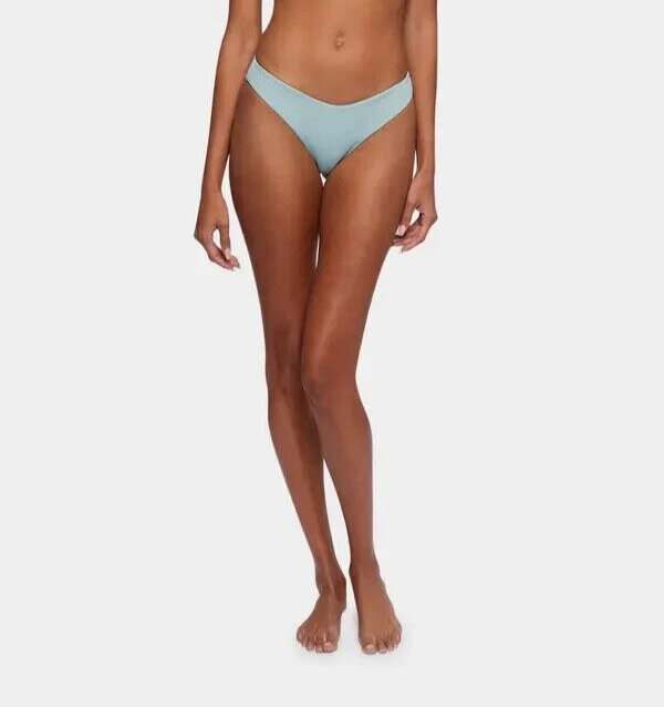 Jonathan Simkhai Zola Bikini Bottoms Women's XS Surf Solid Elastic Waist Pull On - Picture 1 of 16