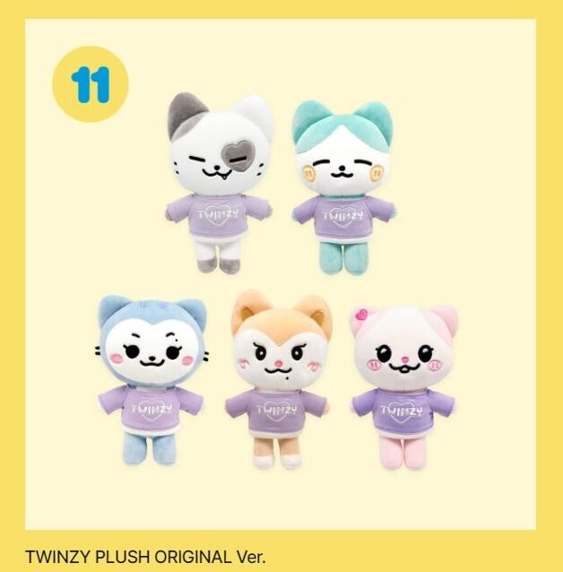 ITZY twinzy チェリョン ぬいぐるみ セット ITZY MIDZY's Cells Official Merchandise - TWINZY Plush