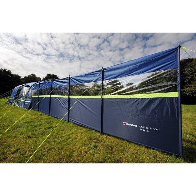 New Berghaus Windbreak Windstop blue 6m x 1.4m with window 2000HH