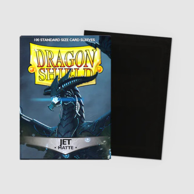 Dragon Shield Card Sleeves: Standard - Matte Jet (100ct)