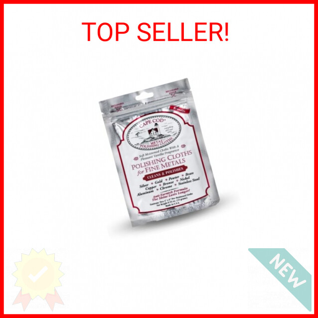 Cape Cod Polishing Cloths for Fine Metals | Jewelry Cleaner and Tarnish Remover
