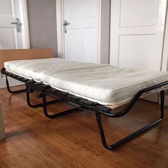 Jay Be Single Folding Guest Bed With Pocket Comfort Mattress In