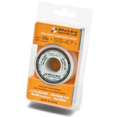 Oyaide SS47 Audiophile Solder 50g High Purity Silver Lead Free - Hifi Audio DIY