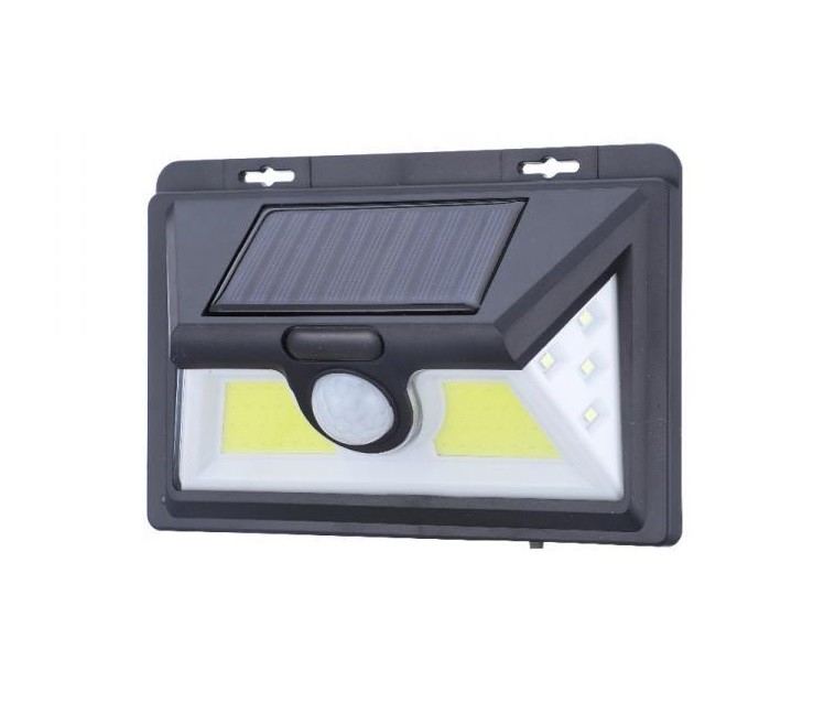 Lampada Led Cob Luce Ricarica Solare Applique Parete Sensore Movimento linq