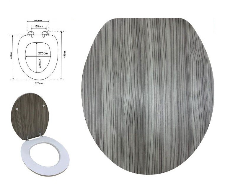 CopriWater Copri Water Sedile WC Bagno Gres Porcellanato Effetto Legno dfh