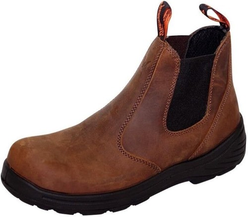 Pre-owned Thorogood Thoro-flex 6” Slip On Composite Toe Work Boots For Men - Premium... In Trail Crazyhorse