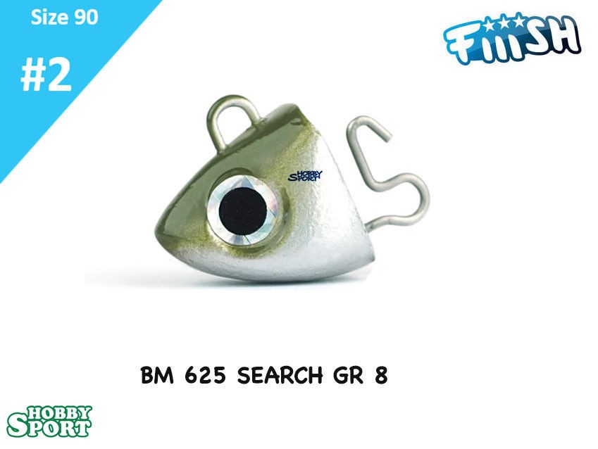 BLACK MINNOW FIIISH SIZE 2BM 625 KAKI TESTINE 8 GR SEARCH 90 MM  2 PEZZI