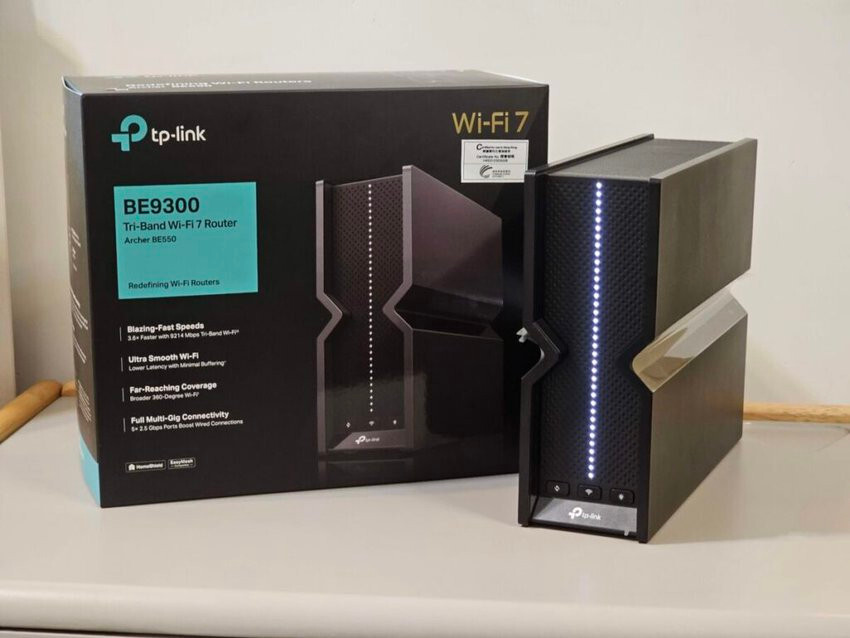 TP-Link Archer BE550 BE9300 Tri-Band Wi-Fi 7 Router USB3.0