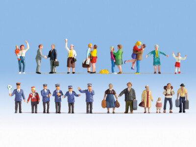 NOCH - 24 figurines sur le quai de la gare - 1/87 - NOC16121
