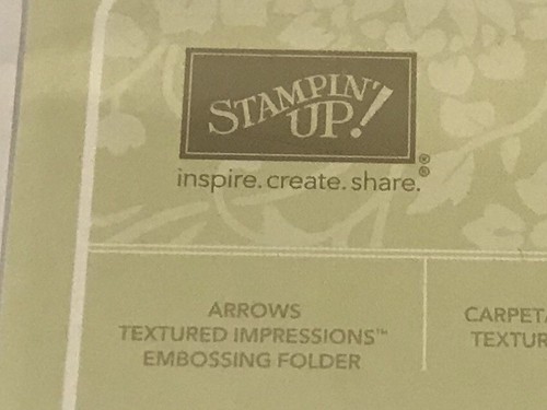 Stampin Up ARROWS Textured Impressions Embossing Folder Sizzix Big Shot BNIP