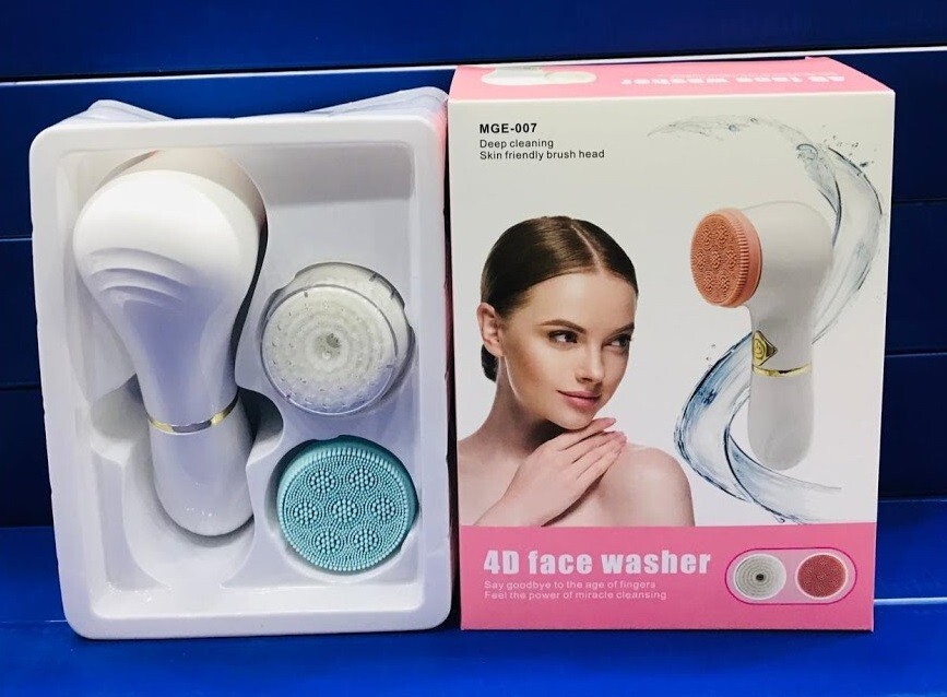 Spazzola Pulizia Viso Elettrica Facciale Detergente Massaggio 4D Face Washer reb