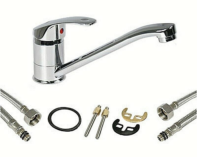 Rubinetto Miscelatore per Lavello Cucina a Canna Bassa  Modello Napoli 52331 eas 1