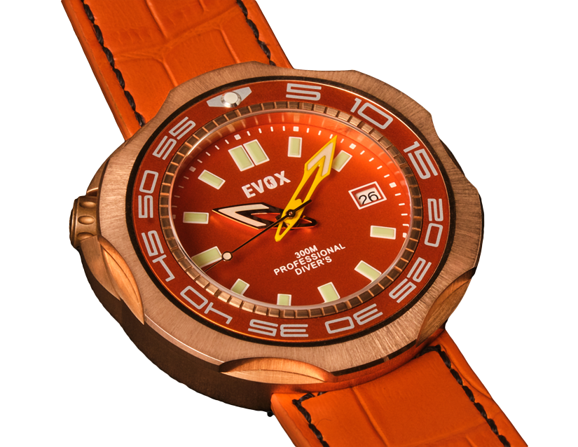 Pre-owned ✅ Evox Dv2 Orange Bronze 300 Limited 20 Diver International Shipping ?? Dealer