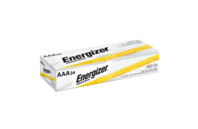 24 Energizer Industrial AAA Alkaline Batteries (EN92, LR03, triple A) EXP 2032