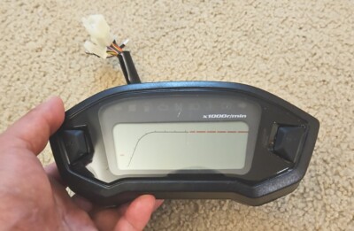 Motorcycle LCD Digital Odometer Speedometer Tachometer Water Temperature Gauge
